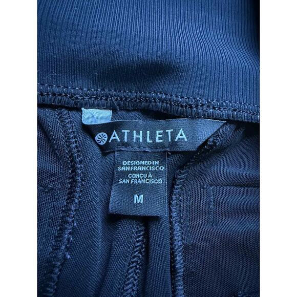 Athleta Venice Pull On High Waisted Jogger Pants Black Women's Size Medium - Picture 7 of 11